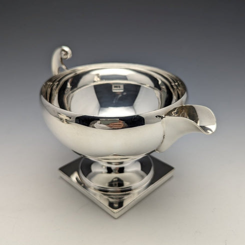 英国ヴィンテージ シルバープレート製 シュガーポット&クリームジャグ