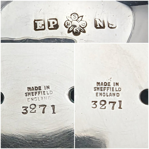 英国复古镀银糖罐与奶盅