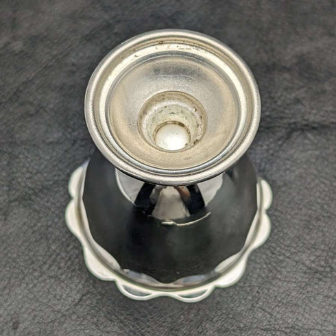 British vintage silver plate egg stand & napkin ring & spoon set boxed