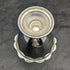 British vintage silver plate egg stand & napkin ring & spoon set boxed