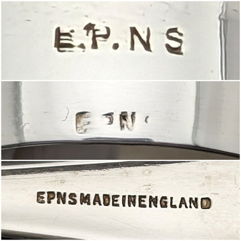 英国ヴィンテージ シルバープレート エッグスタンド&ナプキンリング&スプーンセット 箱入り