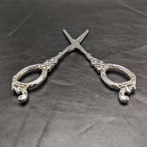 1963 British Vintage Sterling Silver Handle Grape Scissors 61g