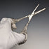 1963 British Vintage Sterling Silver Handle Grape Scissors 61g