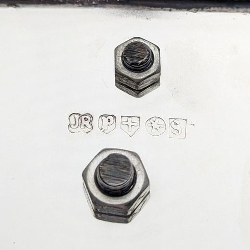 英国ヴィンテージ シルバープレート製 ゴルフデザイン ペンスタンド&インク壺ペア