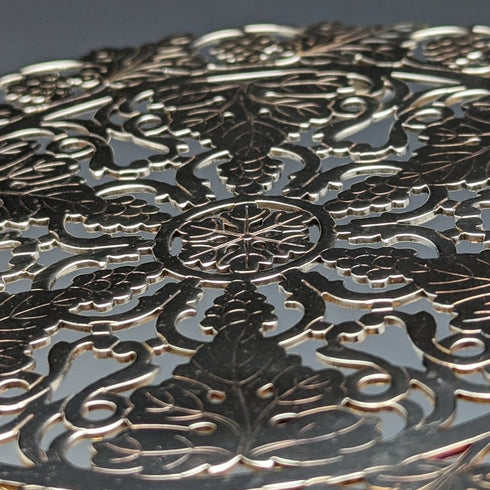 英国ヴィンテージ シルバープレート製 ティーポットスタンド ペア