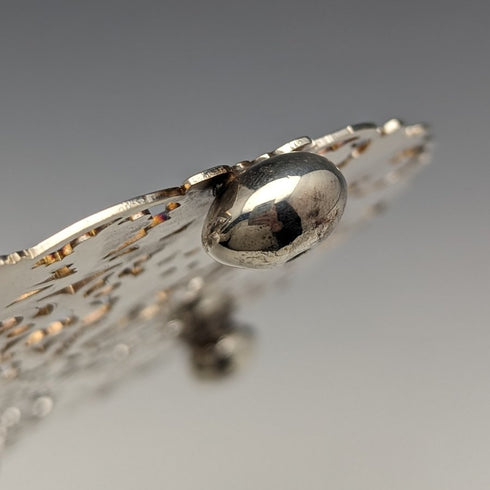 英国ヴィンテージ シルバープレート製 ティーポットスタンド ペア