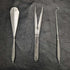 Circa 1892 British antique sterling silver handle accessory set in case