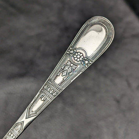 1890年頃 英国アンティーク シルバープレート製 クリスニングカトラリーセット ケース入