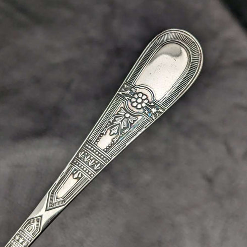大約 1890 年英國古董鍍銀 Crisling 餐具套裝