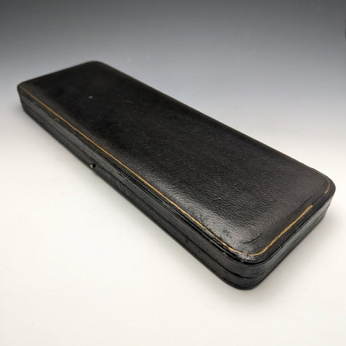 英国ヴィンテージ 白蝶貝ハンドル シルバープレート製 フィッシュサーバーセット ケース入