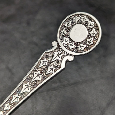 英国アンティーク シルバープレート製 ジャムスプーン&バターナイフセット ケース入