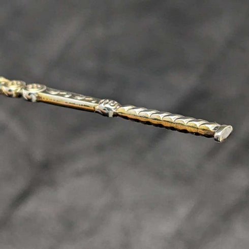 1936 British vintage sterling silver anointing spoon in paper box William Suckling