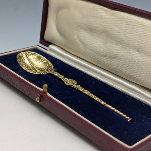 1936 British Vintage Sterling Silver Annoting Spoon Barker Brothers