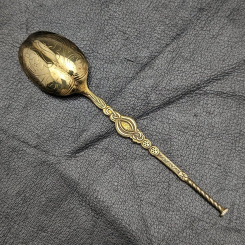 1936 British Vintage Sterling Silver Annoting Spoon Barker Brothers