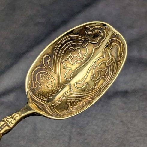 1936 British Vintage Sterling Silver Annoting Spoon Barker Brothers
