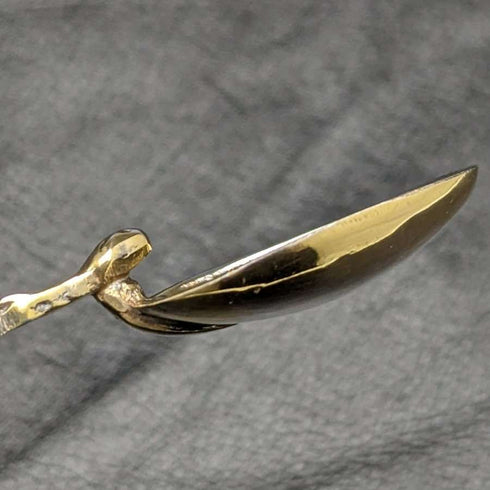 1936 British Vintage Pure Silver Annoting Spoon Mayes Mills