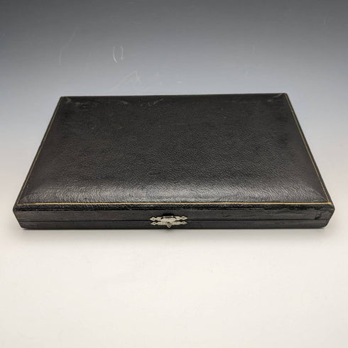 1920年頃 英国アンティーク シルバープレート製 サービングカトラリー3点セット ケース入