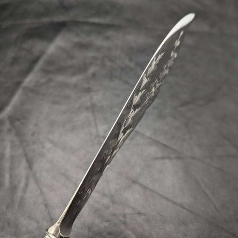 Around 1900 British antique silver plate fish server set