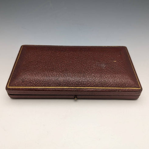 1905年頃 英国アンティーク シルバープレート製 ジャムスプーンペア ケース入