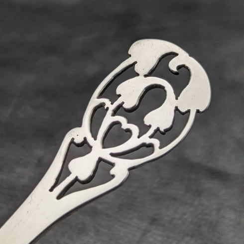 1917年 英国アンティーク 純銀製ティーストレーナー