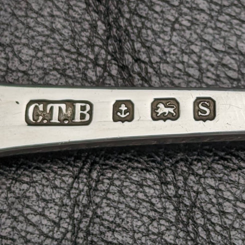 1917年 英国アンティーク 純銀製ティーストレーナー