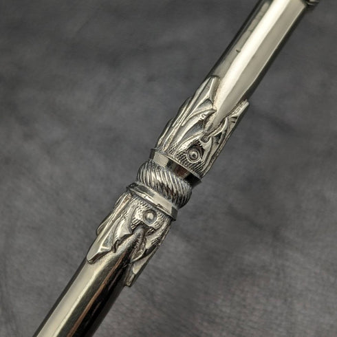 Vintage Continental Silver Handle Mate Straw (Bombilla)