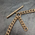 Cadena Albert doble de oro laminado, antigüedad británica, 46g, sin dije