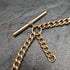 British Antique Rolled Gold Double Albert Chain 46g No Fob