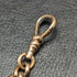 Cadena Albert doble de oro laminado, antigüedad británica, 46g, sin dije