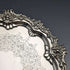 1899 British Antique Sterling Silver Salva Card Tray Diameter 21.5cm 400g Barker Bros