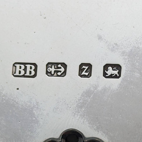 1899 年英國古董純銀薩爾瓦卡片托盤直徑 21.5 厘米 400 克巴克兄弟