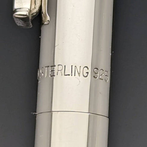 米国ヴィンテージ ティファニー 純銀製 推進式ペンシル&ボールペン ケース入り