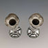 1905 British antique sterling silver vase vase pair 84g Henry Williams