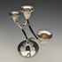 British Vintage Silver Plated 3 Burner Candle Stand Candelabra