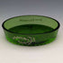 British Antique Butter Dish Silver Plate & Green Glass Inner