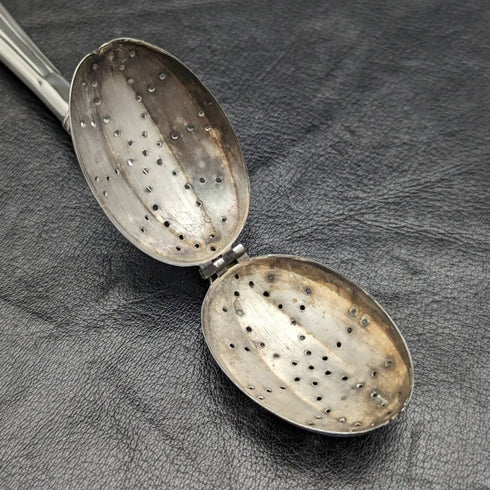 米国アンティーク 純銀製 ティーインフューザー ケース入り