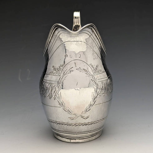 1801年 英国アンティーク ジョージアン 純銀製 クリームジャグ 97g