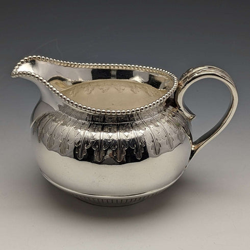 1865年頃 英国アンティーク シルバープレート製 クリームジャグ