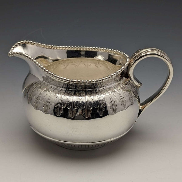 1865年頃 英国アンティーク シルバープレート製 クリームジャグ