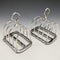 1921 British Antique Pure Silver (925 Silver) Toast Rack Pair Total 216g Hukin & Heath