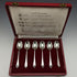 1959 British Vintage Sterling Silver Multi-Hallmark Teaspoon Set of 6 in Case