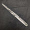 1904 British Antique Pure Silver Handle Folding Mini Knife with Ruler