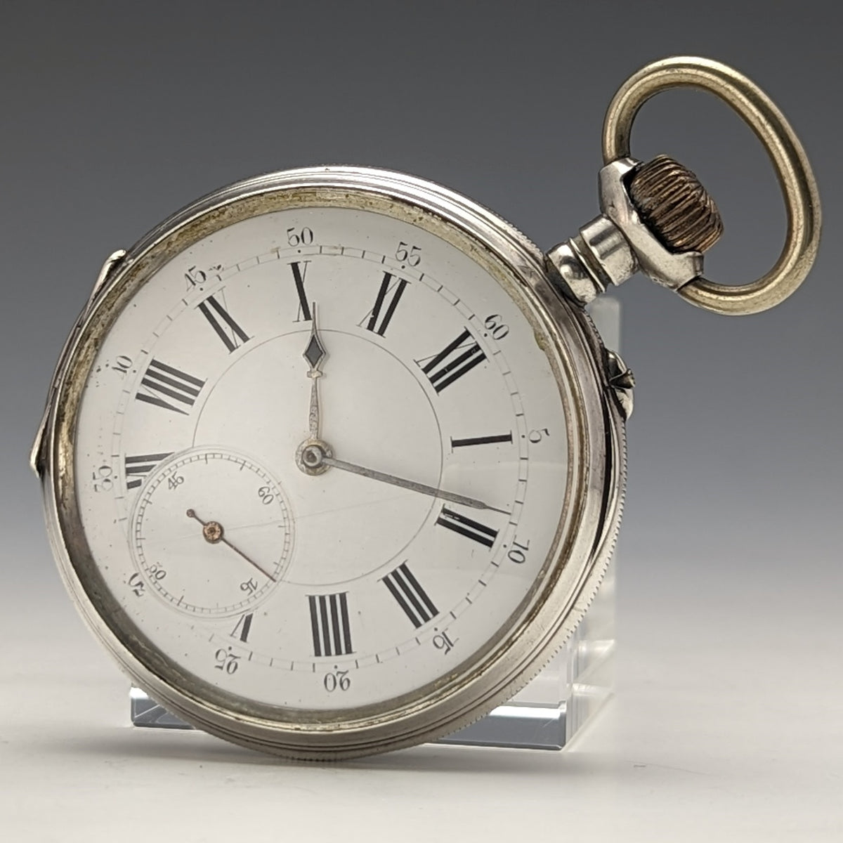 1900年頃 アンティーク TISSOT 懐中時計 銀側ケース シリンダー脱進機 動作良好 – SILVER-LUG