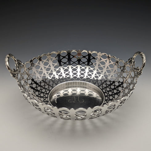 1911 年英國古董純銀碗形耳環裝飾 452 克 MAPPIN & WEBB