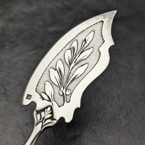 フレンチアンティーク 純銀製ハンドル オードブルカトラリーセット ケース入