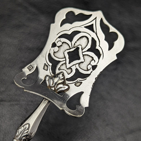 フレンチアンティーク 純銀製ハンドル オードブルカトラリーセット ケース入