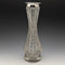 1915 British antique cut glass large vase with pure silver decoration Walker&Hall