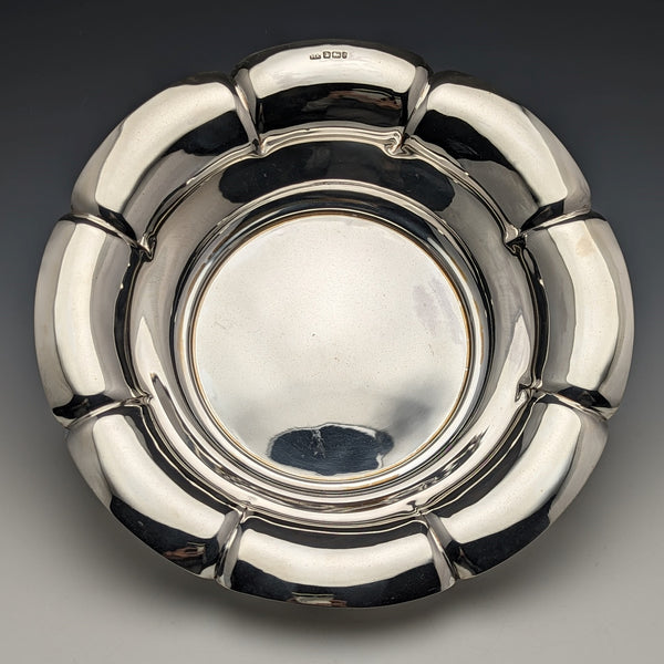 1901 年英國古董純銀花碗 319 克直徑 23 厘米亨利阿特金斯