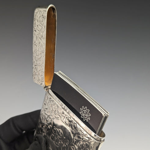 1900 年英國古董純銀名片夾 79 克 Henry Pope