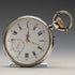 Antique unsigned pocket watch made in France, silver side open face, works well